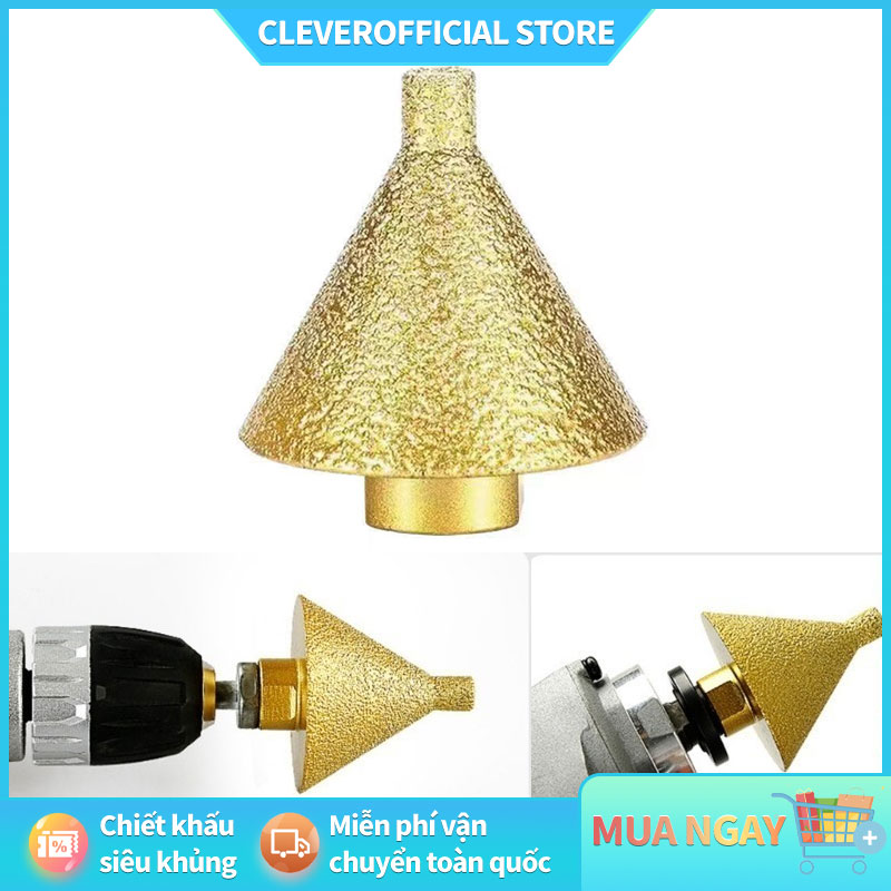 ⚡Miễn Phí Vận Chuyển⚡Mũi vát vát vát, Dụng cụ mở lỗ gạch men M10 chất lượng cao, Đầu mài bền di động Mũi mở lỗ 50mm