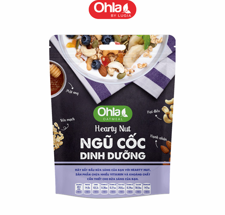 Ngũ cốc dinh dưỡng hearty nut - 180gr