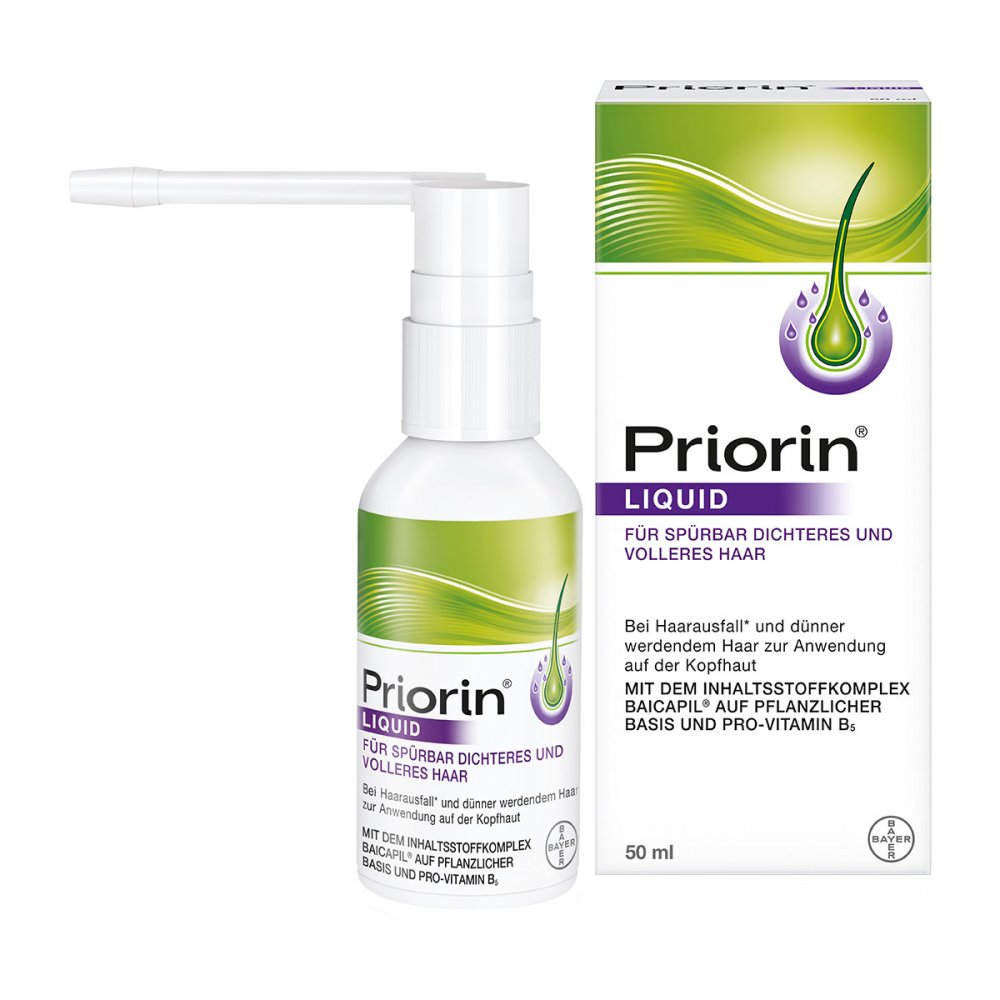 PRIORIN LIQUID - Xịt dưỡng chân tóc chống rụng, kích thích mọc tóc, lọ 50ml.