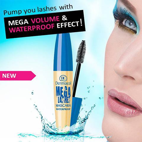 Chuốt Mi Không Thấm Nước Dermacol Mega Lashes Mascara Waterproof 12.5ml