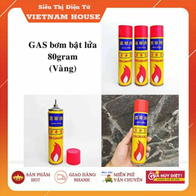 🔴Đang Sale || Bình Gaz Dùng Cho Bật Lửa, An Toàn Tuyệt Đối - Phụ Kiện Bật Lửa - Hộp Quẹt (Loại 1).