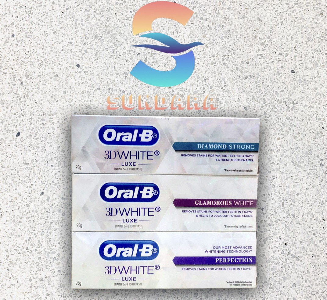 (Kem Trắng Răng) ORAL-B 95G 3D WHITE LUXE PERFECTION/GLAMOROUS/DIAMOND STRONG - CHÍNH HÃNG
