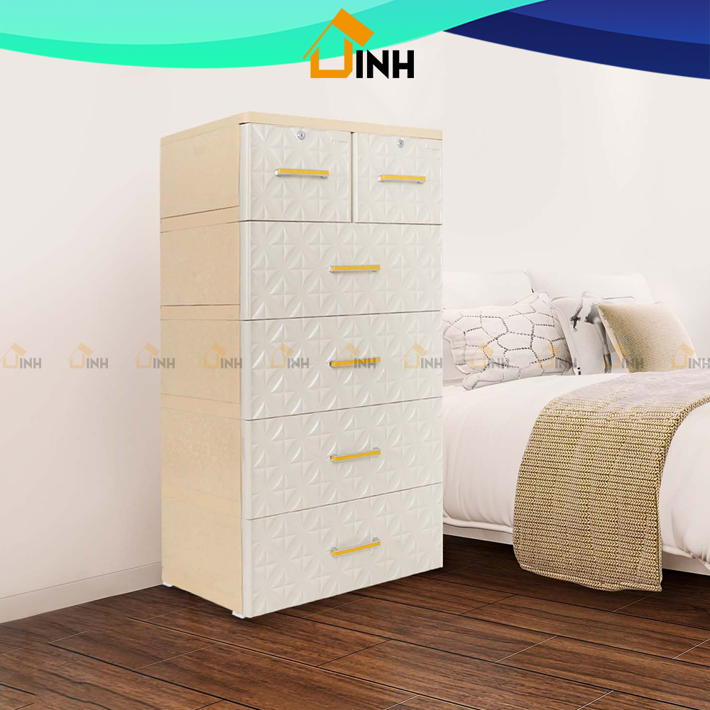 Tủ nhựa quần áo paris qui phúc, tủ nhựa 5 tầng ngang 60cm cao 130cm