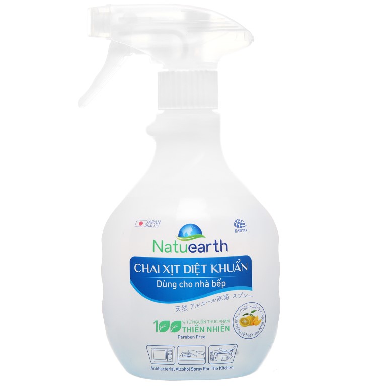 Xịt diệt khuẩn natuearth dùng cho nhà bếp 410ml