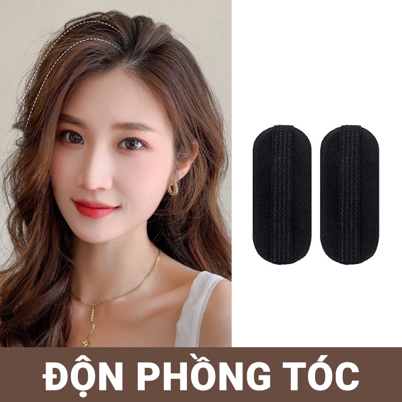 Combo 2 bộ đệm làm phồng tóc đỉnh và 2 bên - cách đơn giản để có mái tóc phồng đáng yêu - Lamdepdeal