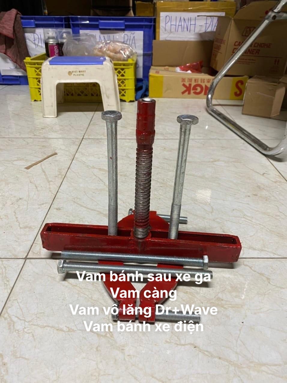 Vam đa năng - Vam tích hợp xe máy 5 chức năng - Vam bánh xe ga - Vam càng - Vam vô lăng Dream Wave - Vam bánh xe điện - Vam buly