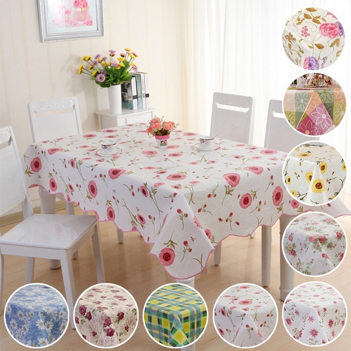 Khăn trải bàn hình hoa kích thướt 106x152cm