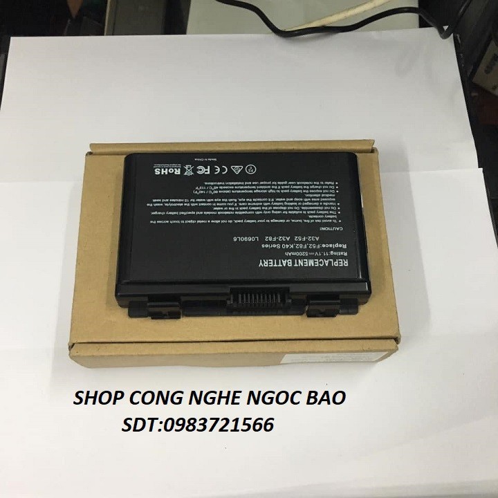 Pin laptop asus a32-f82- a32-f52- f82 f83 k40 f52 k50 k51 k60 x70 x87 x87q x8a x8aie x8aij