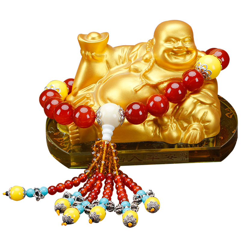 Tượng Phật Di Lặc Nguyên Bảo -Tặng Kèm Vòng Chuỗi -Thiết Kế Sang Trọng - Bảo Hành 12 Tháng