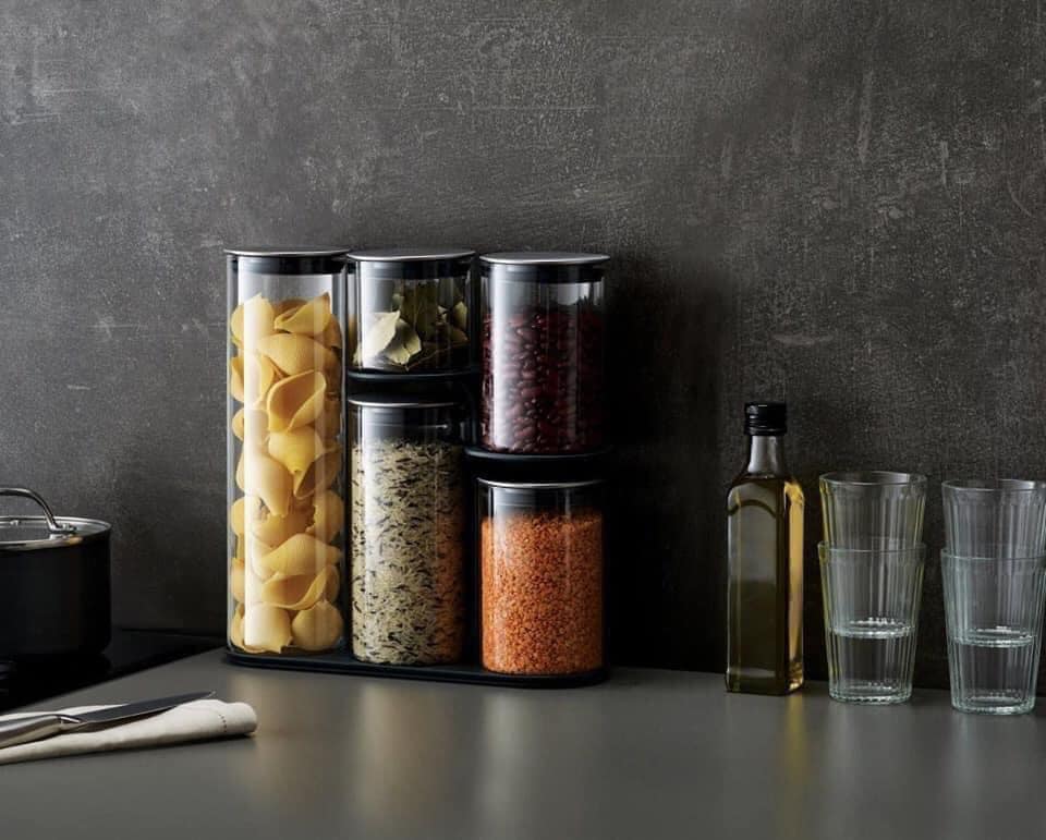 Bộ 5 hộp đựng đồ khô joseph joseph 81071 podium