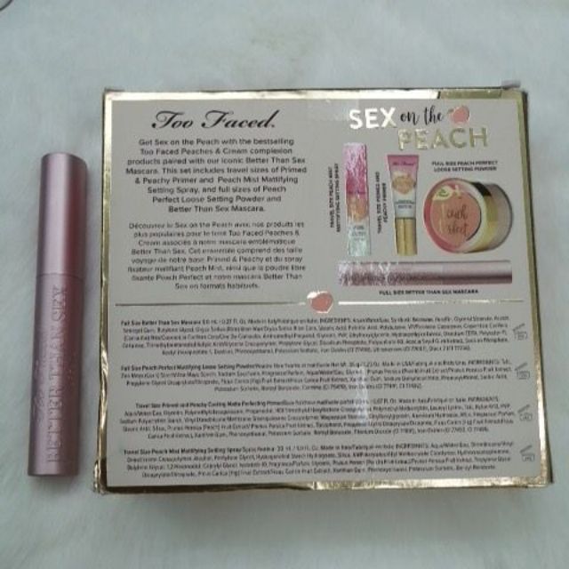 Mascara fullsize Too faced Better than Sex tách set