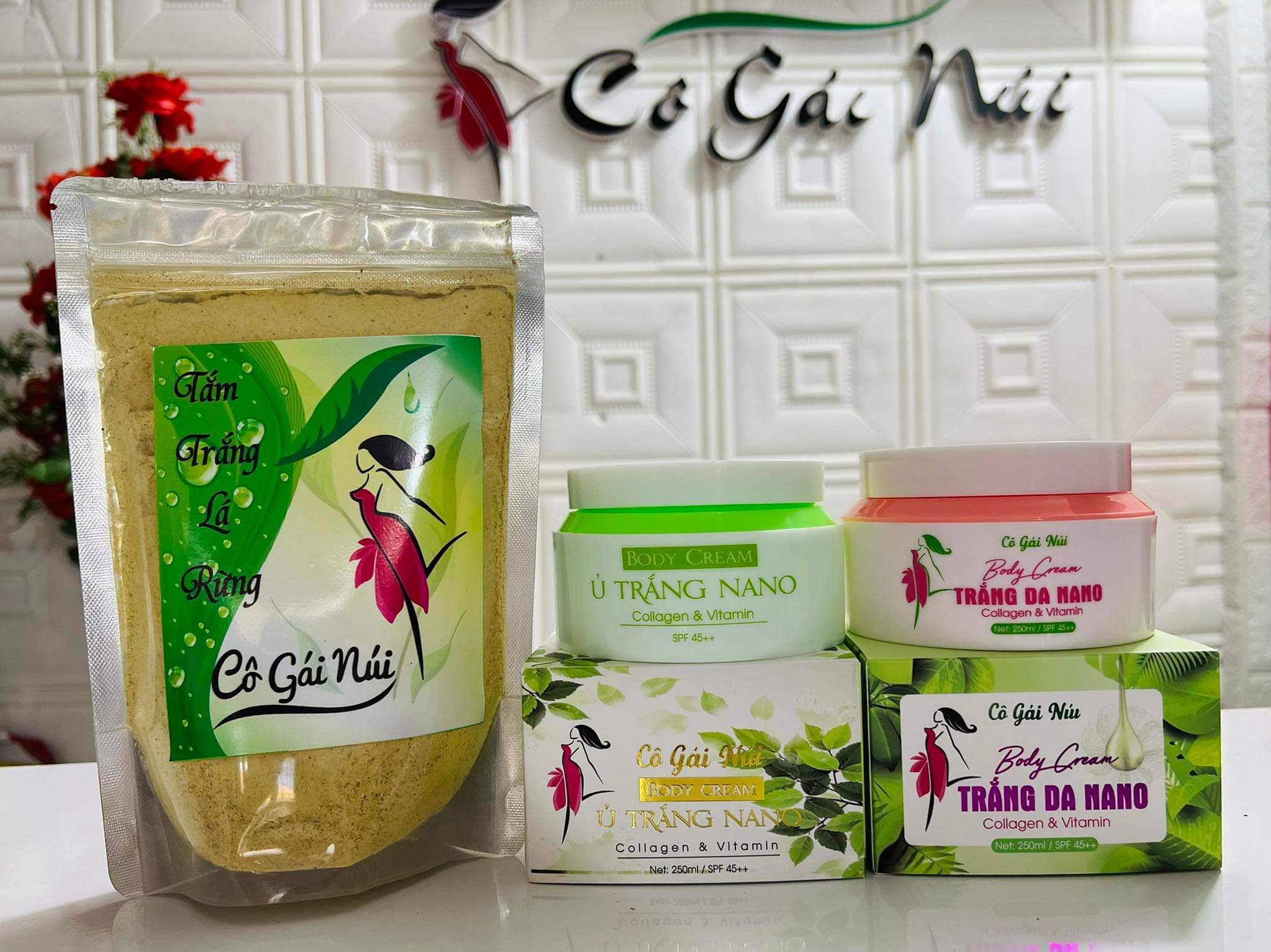 Body ủ trắng Nano CÔ GÁI NÚI _combo Tắm trắng