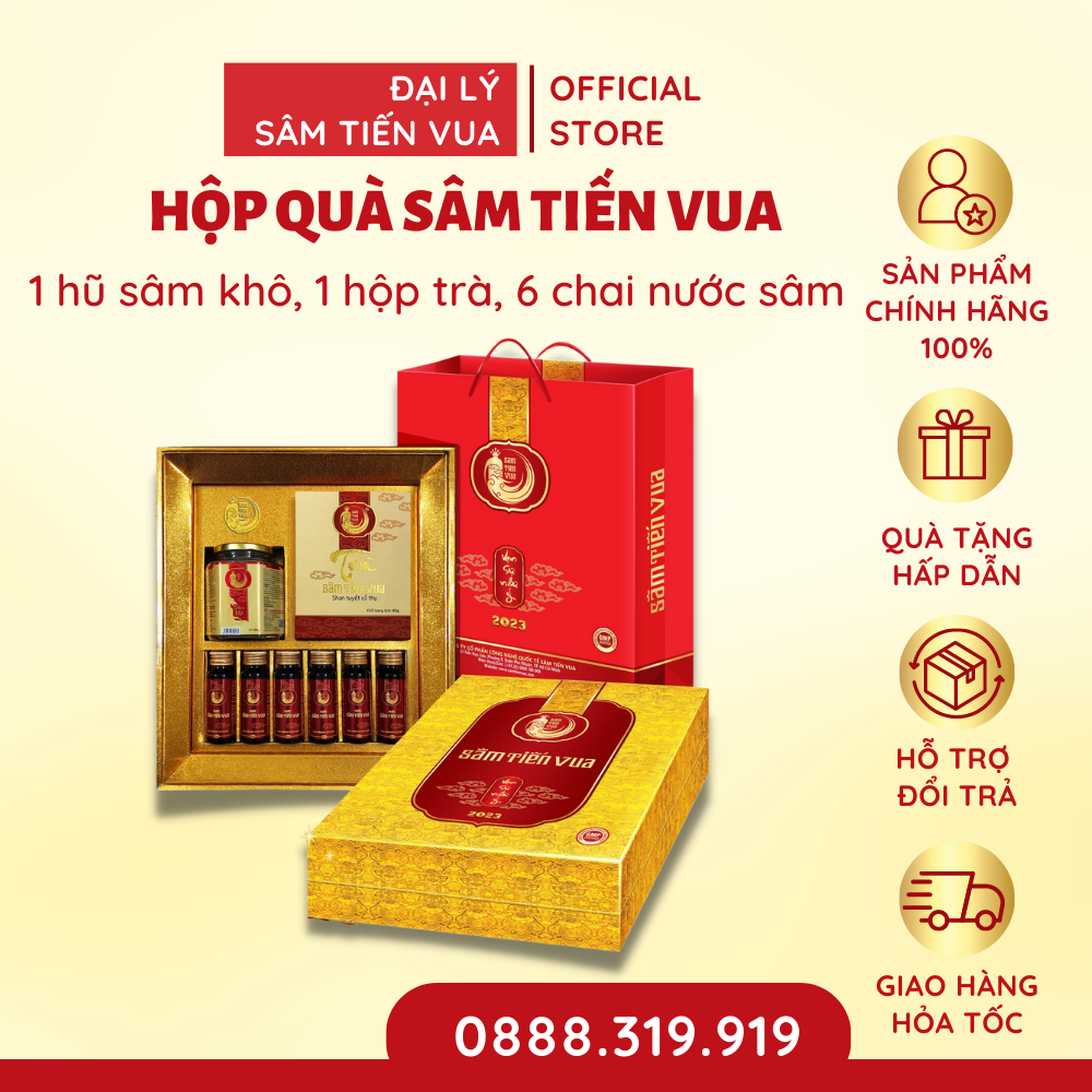 Hộp quà sâm tiến vua đẳng cấp, sang trọng để biếu người thân và sếp