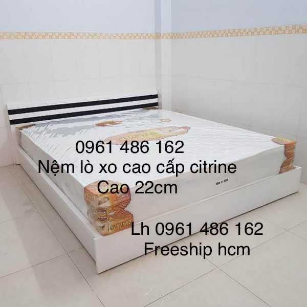 [HCM]Nệm lò xo citrine cao cấp - 1m8x2m - cao 22cm - miễn phí vận chuyển hồ chí minh
