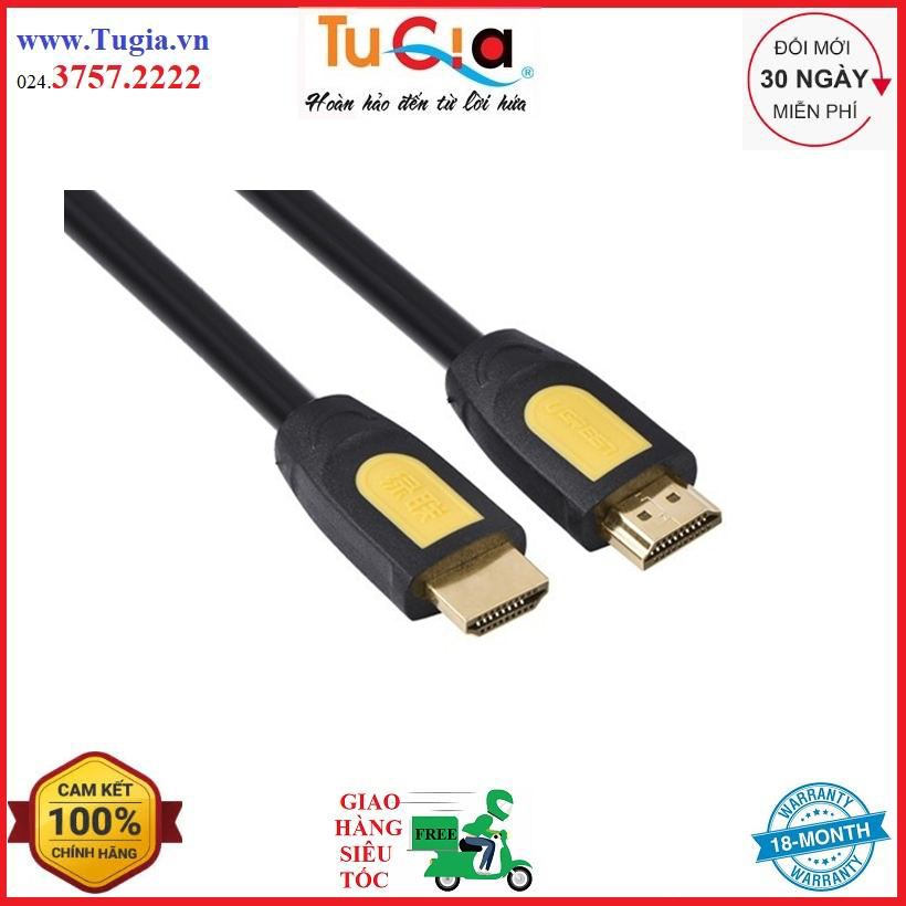 Cáp tín hiệu hdmi chuẩn 1.4 hỗ trợ phân giải 4k * 2k hd101 ugreen 10115 1m - hàng chính hãng