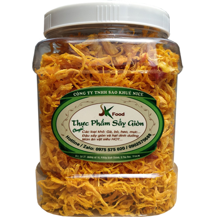 [HCM]500G KHÔ GÀ BƠ TỎI LOẠI NGON HIỆU SK FOOD