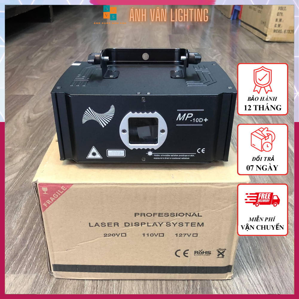 Đèn Bay Phòng Laser MP 10D Plus Chiếu Hình 3D Với Hơn 1000 Hiệu ứng Dùng cho Phòng Bay | Phòng Karaoke | Vũ Trường