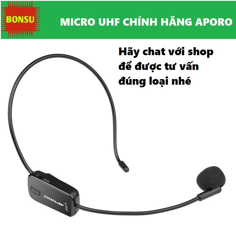 Micro không dây UHF Aporo chính hãng