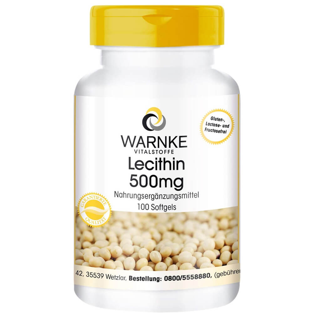 Viên uống mầm đậu nành warnke lecithin 500 mg của đức 100 viên
