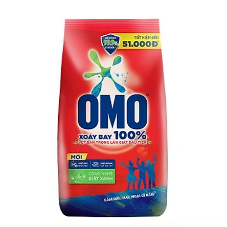 Bột giặt OMO hệ bọt thông minh Công Nghệ Giặt Xanh 2,9kg