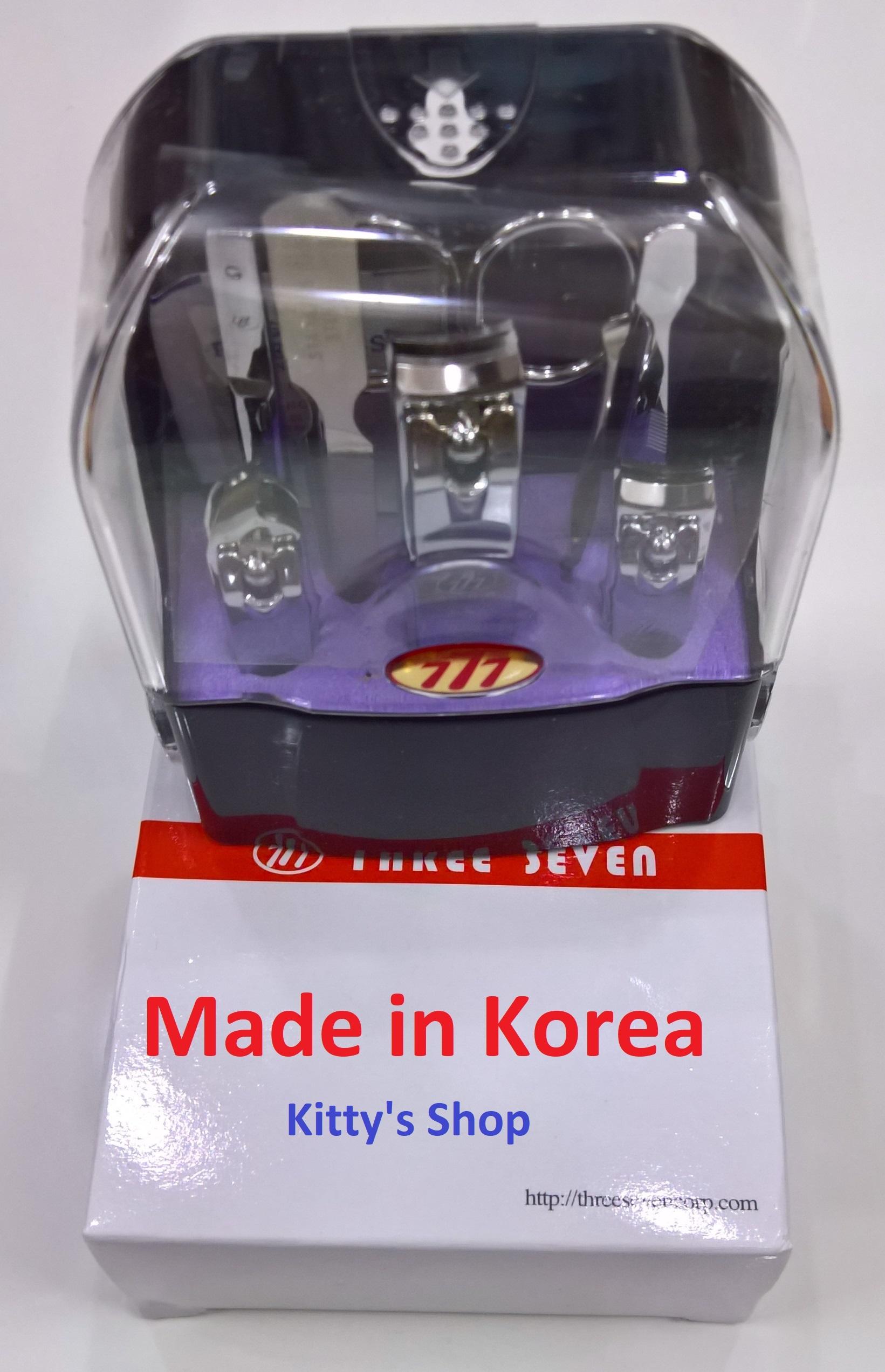 Bộ kềm cắt móng 8 món thương hiệu 777 three seven, item no. ds-090– made in korea