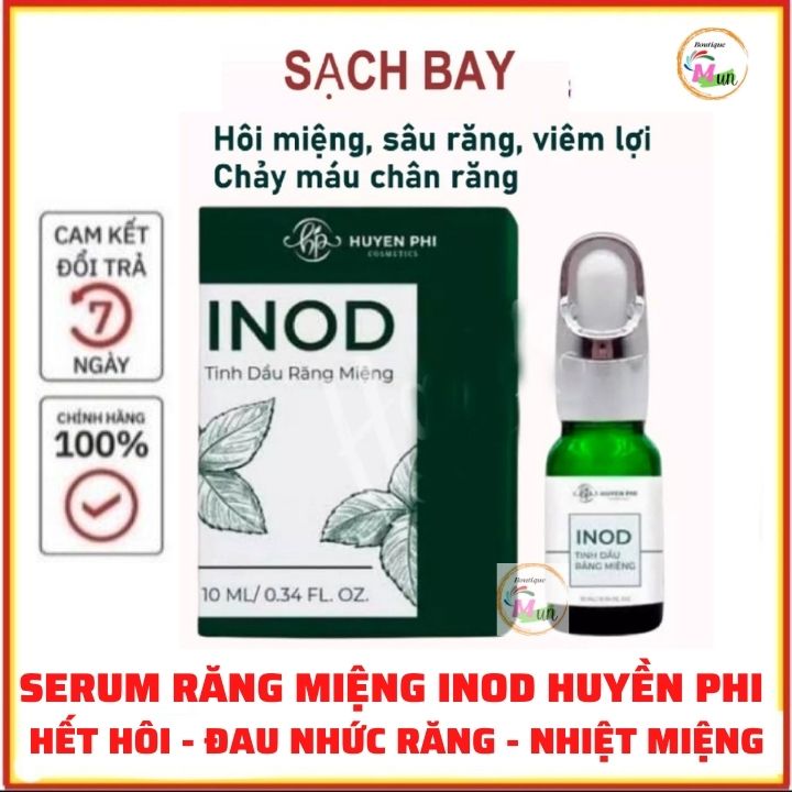 Tinh dầu sâu răng, hôi miệng INOD Huyền Phi - xóa hôi, hết đau răng, nhiệt miệng, chảy máu chân răng