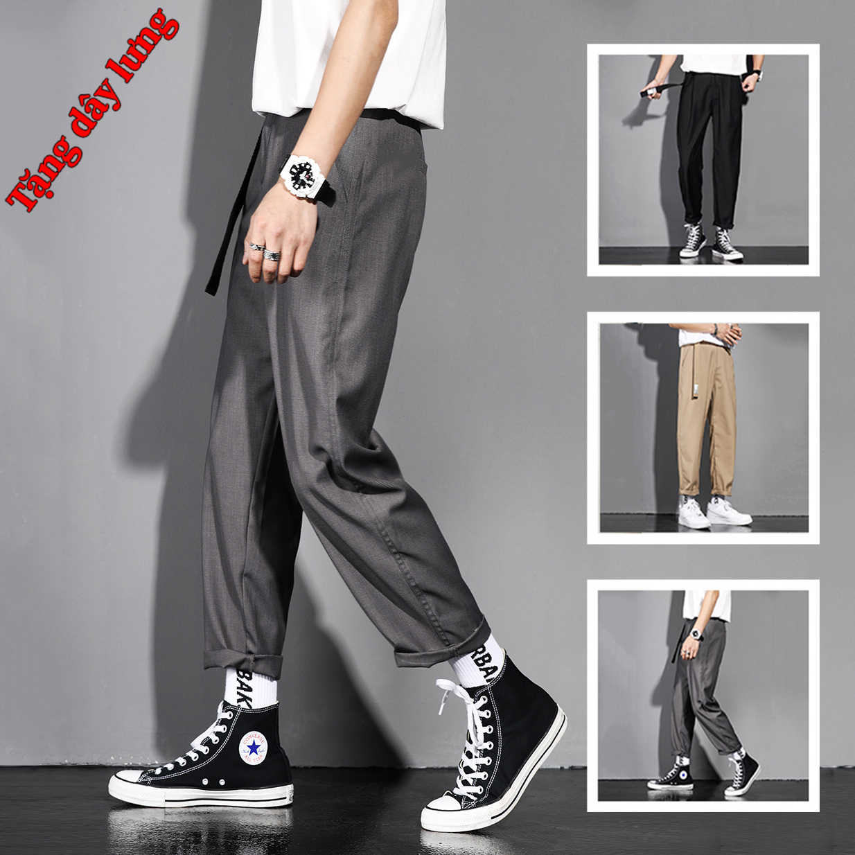 Quần Tây Âu Chinos Nam Dáng Baggy Basic Phong Cách Hàn Quốc Thanh Lịch 4HER JOGGER 9000066