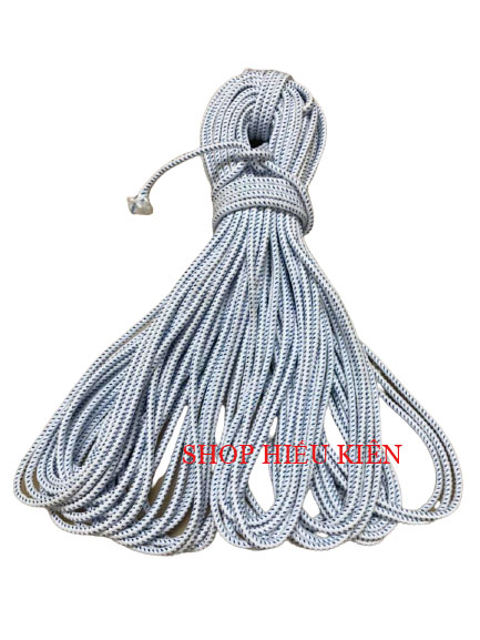 Dây dù tròn 5 mm - nặng 500 gram - màu trắng - bó 28 mét