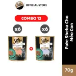 SHEBA Pate Cho Mèo Con Vị Cá Ngừ & Cá Hồi/ Cá Ngừ 70g – 12 gói