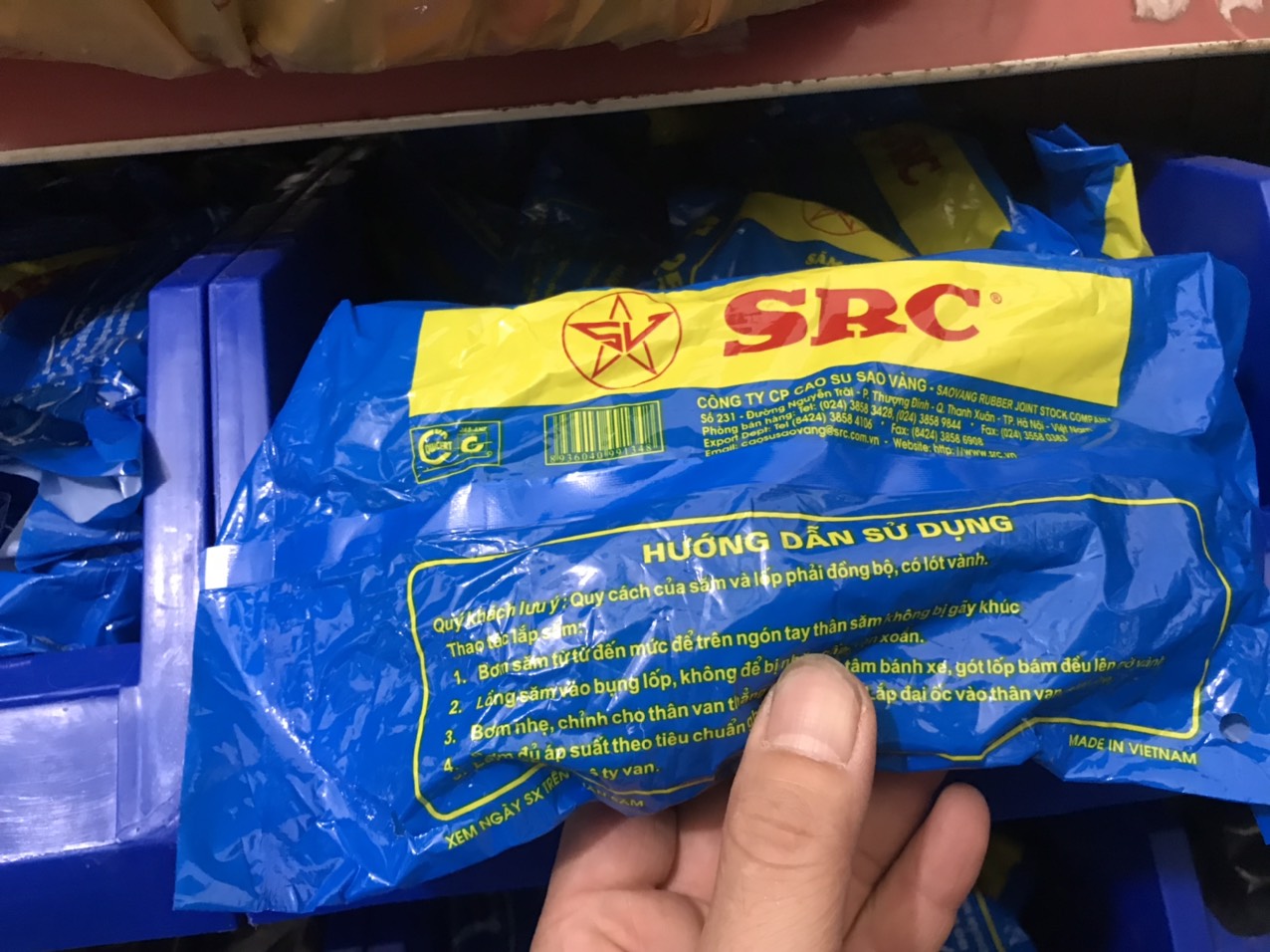 Săm xe đạp sao vàng src 14 x 1.75 siêu bền