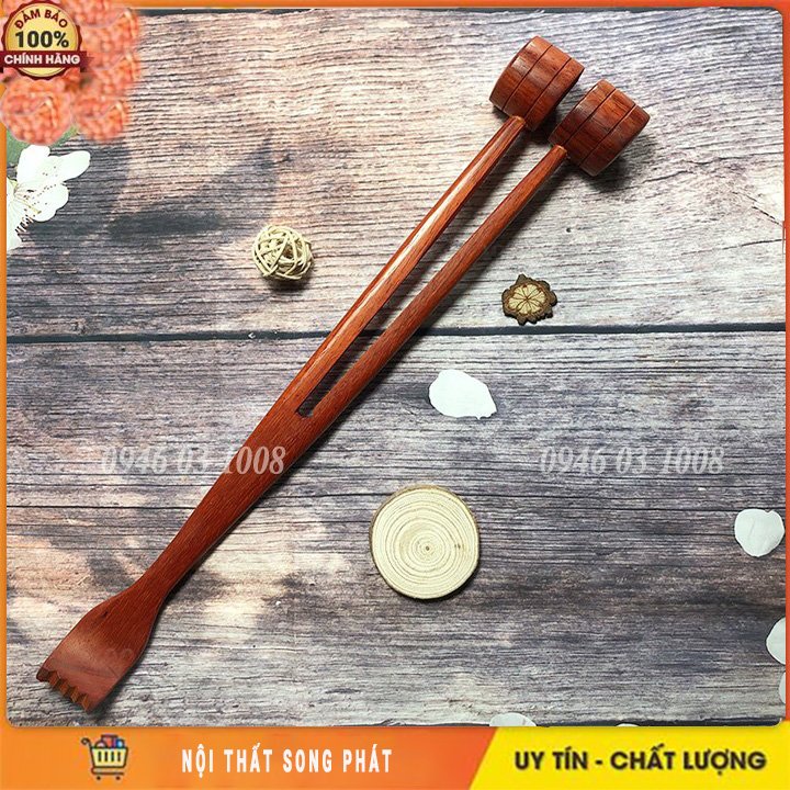 [KHUYẾN MẠI SỐC] Cây gãi lưng, đấm lưng gỗ  - Dụng cụ massage làm giảm nhanh cơn đau, xoa dịu các nhóm cơ