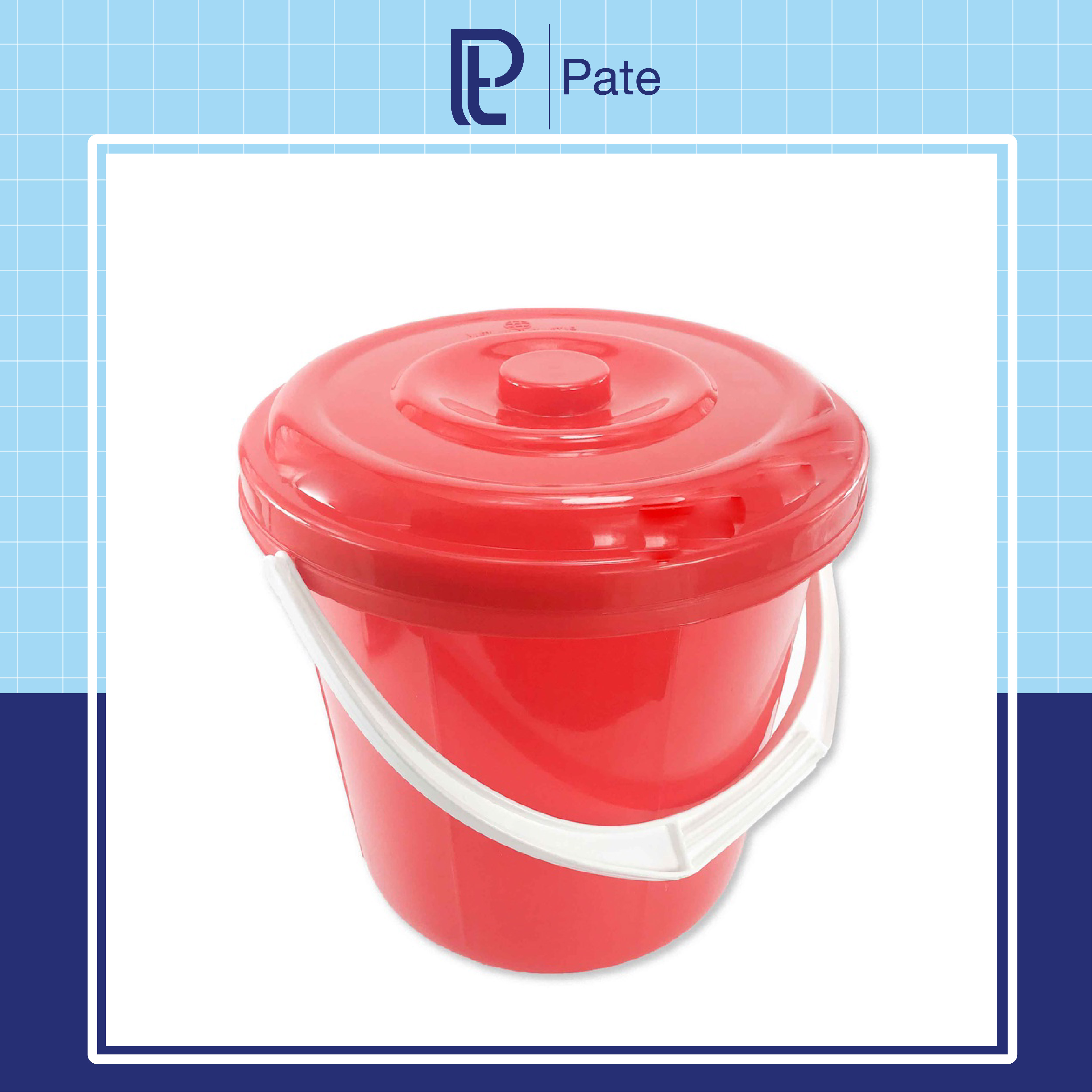 Xô nhựa tròn việt nhật, song long có nắp đậy 5l/6l/10l/14l/22l