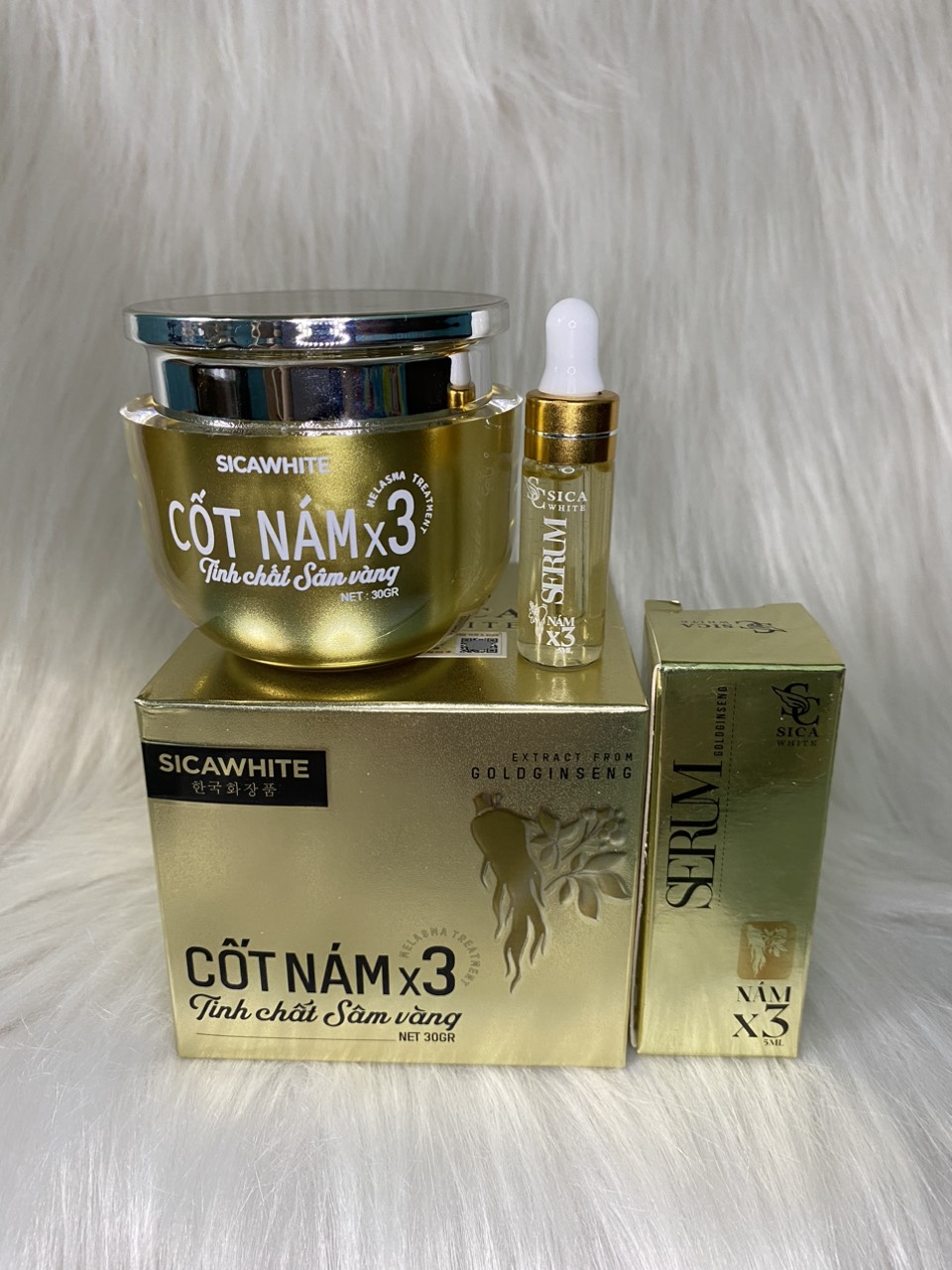 Kem cốt nám x3 tặng 1 serum cốt sâm