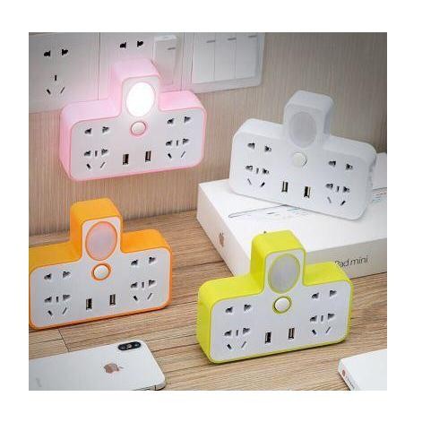 Ổ cắm điện đa năng có đèn ngủ và cổng sạc usb