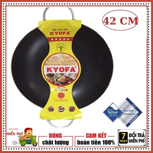 CHẢO CHỐNG DÍNH 2 QUAI KÍCH THƯỚC SIÊU TO ĐÁY SÂU- CHẢO CHỐNG DÍNH 2 QUAI THƯƠNG HIỆU ĐÌNH ĐÁM HÀN QUỐC KYOFA