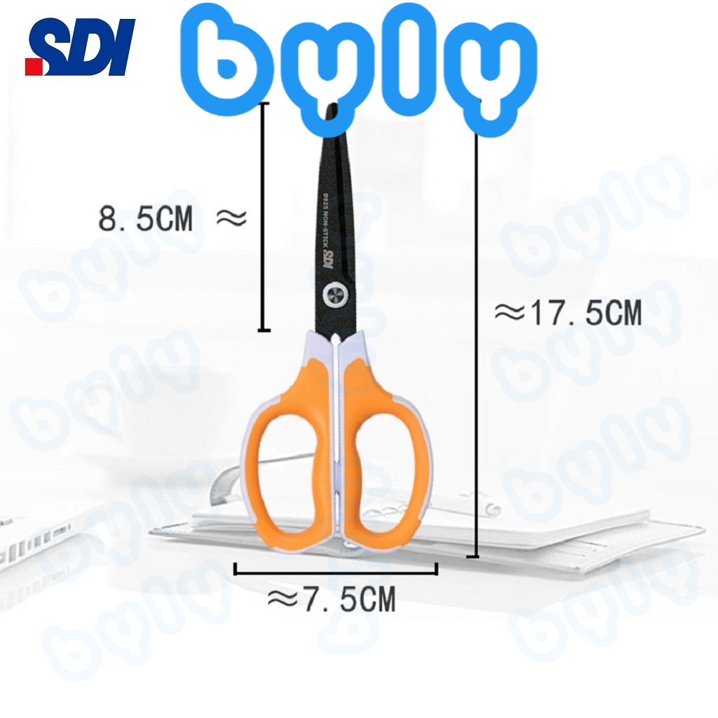 Kéo cắt giấy lưỡi không dính chất lượng cao SDI 0925C hàng chính hãng sản phẩm cao cấp