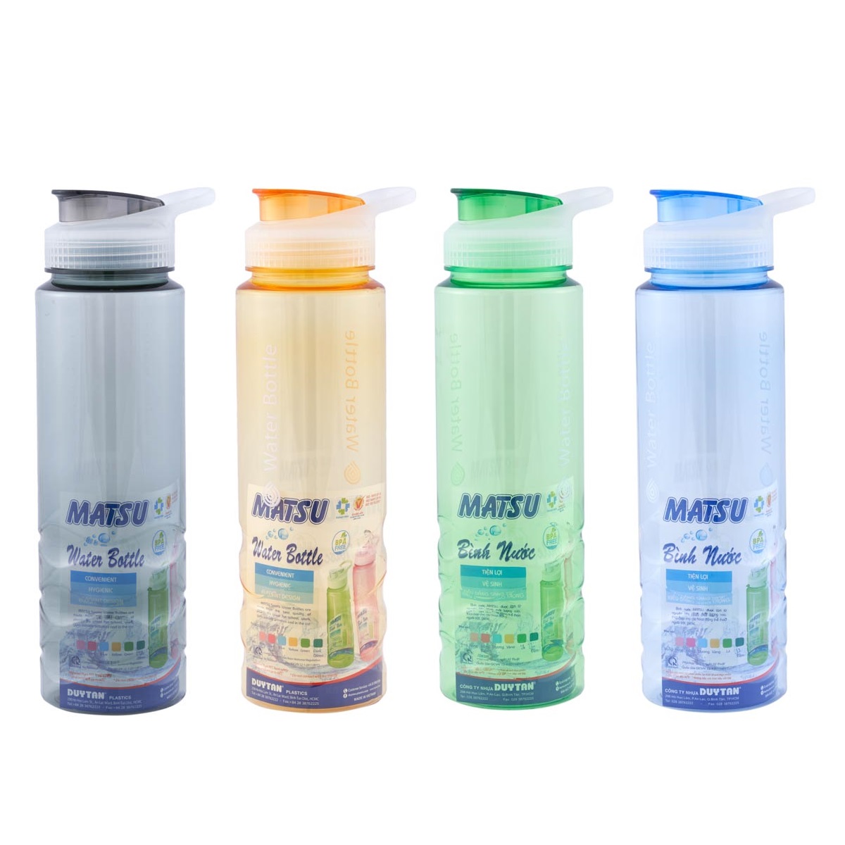 [BÌNH LỚN 1 LÍT] Bình Đựng Nước Học Sinh, Thể Thao Matsu Duy Tân 1000ML  trẻ trung, hiện đại – Chất liệu nhựa PET an toàn, sử dụng lâu dài