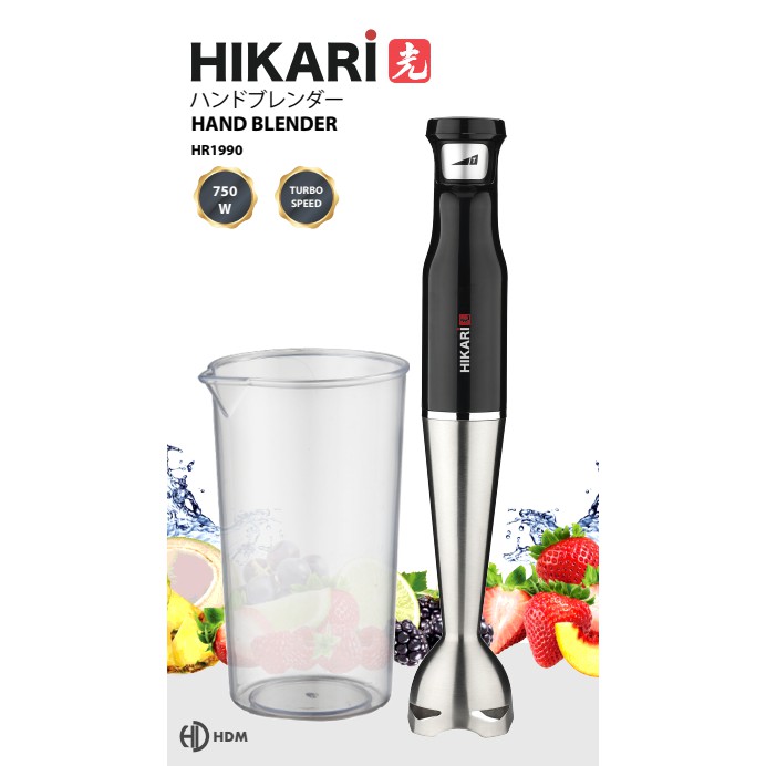 Máy xay cầm tay Hikari hr1990 Nhật bản, máy xay cầm tay, máy xục cháo, công suất 750W