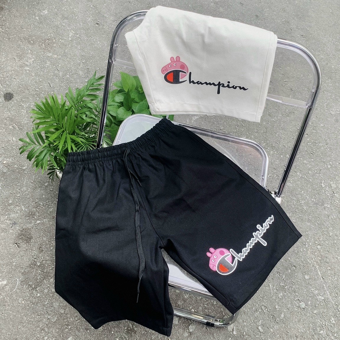 FULLTAG CHÍNH HÃNG] QUẦN SHORT @CHA.MPI0N PE.PPA | SHORT THUN BASIC | CHUẨN CAO CẤP 1:1 LOCAL BRAND