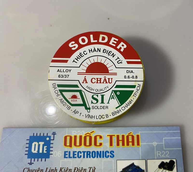 Thiếc hàn á châu cuộn nhỏ 0.6mm 16g