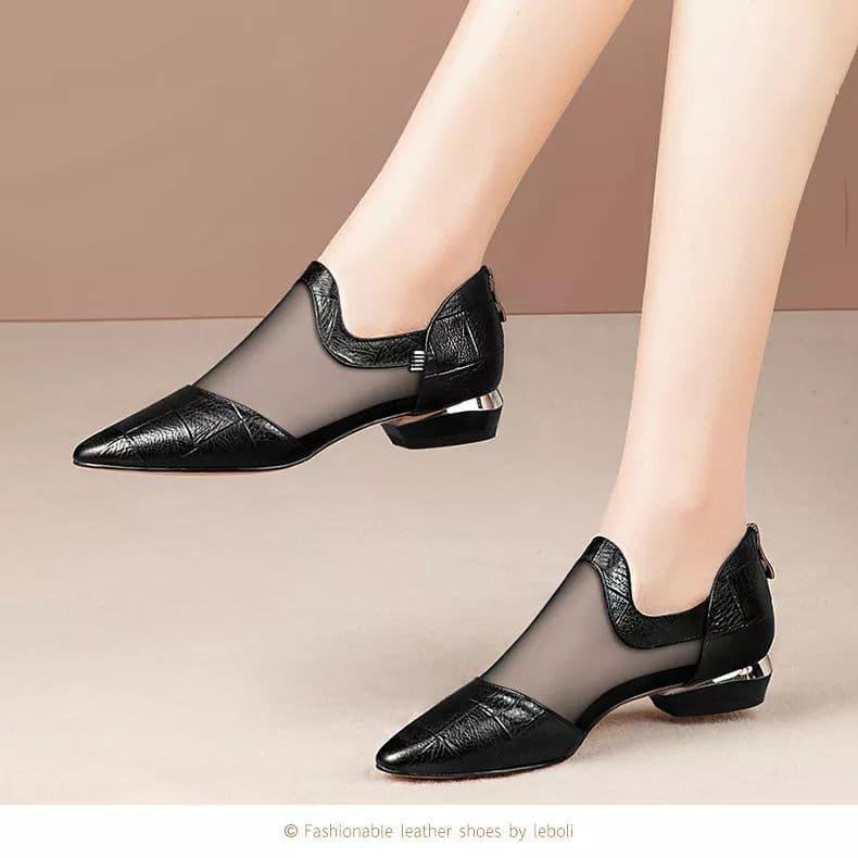 [HCM]Giày búp bê phối lưới