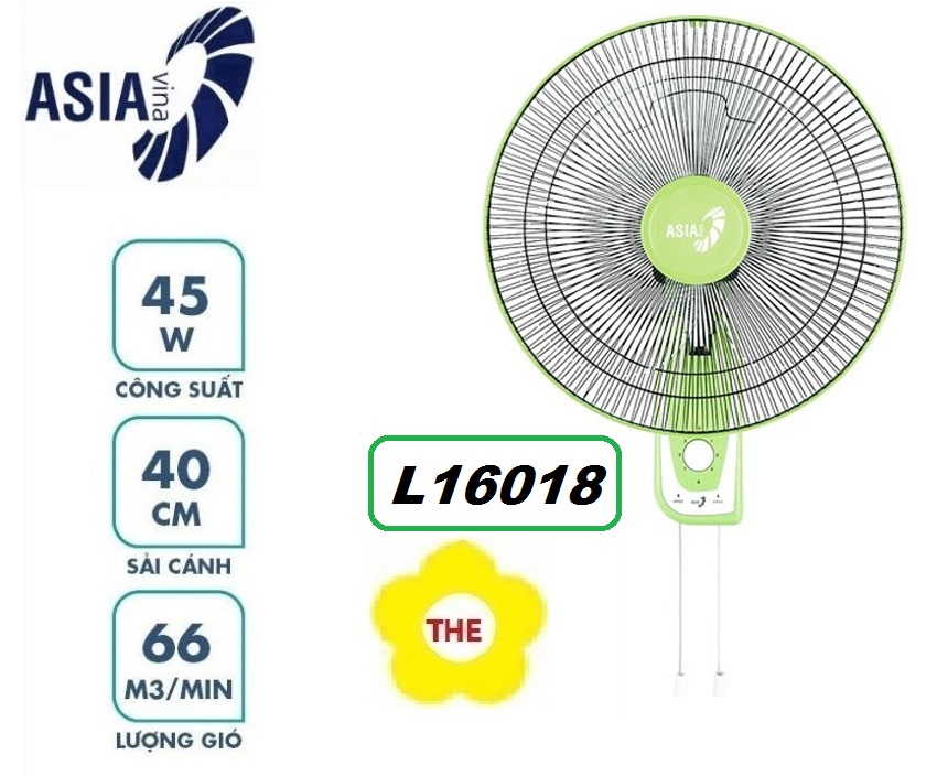 Quạt treo tường 2 dây asia vina l16018