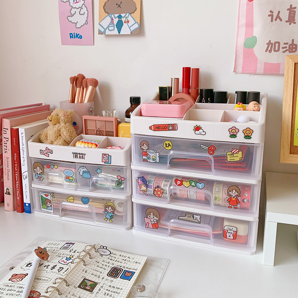 Kệ đựng mỹ phẩm đa năng bằng nhựa trong suốt