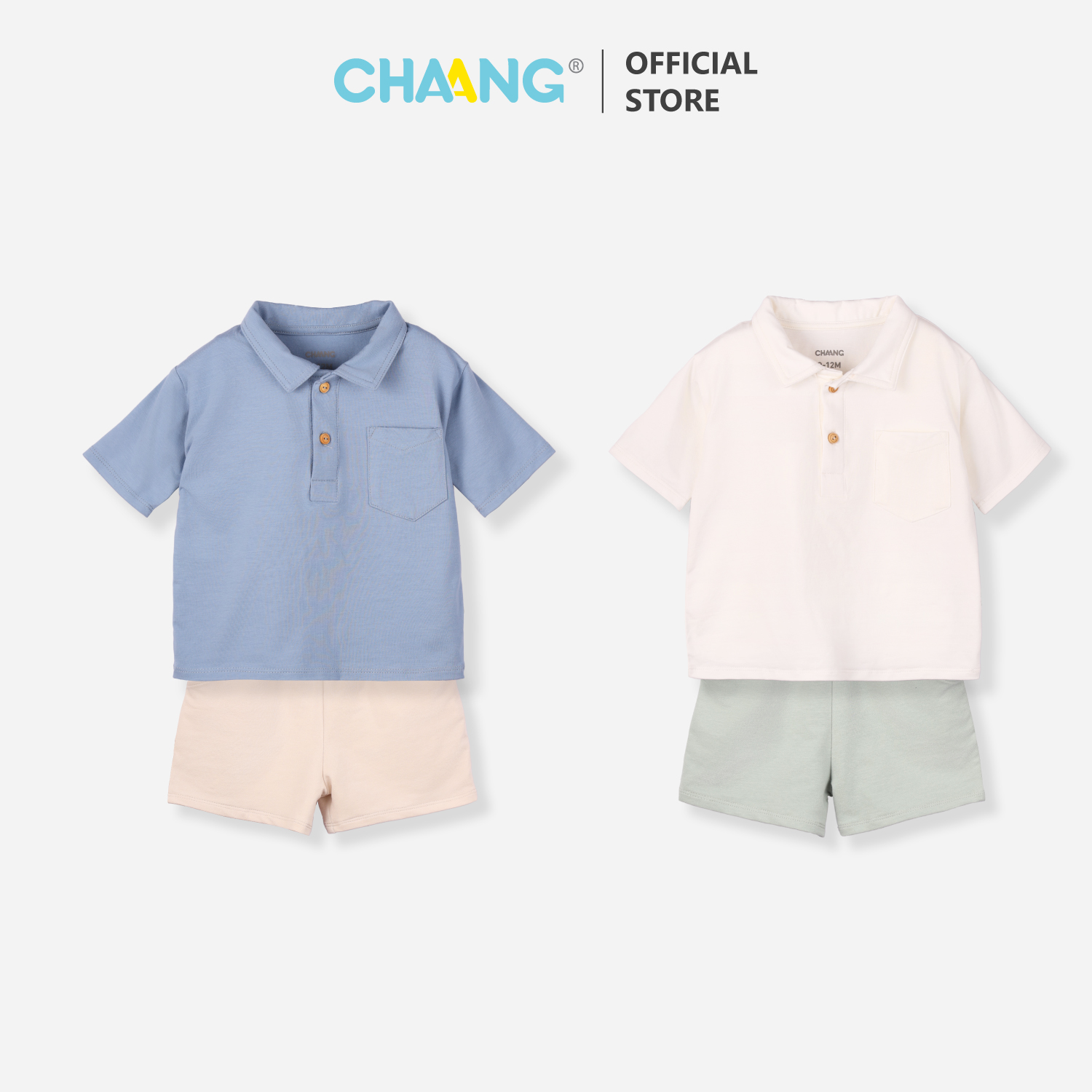 Bộ quần áo cộc Polo bé trai Fairy Chaang