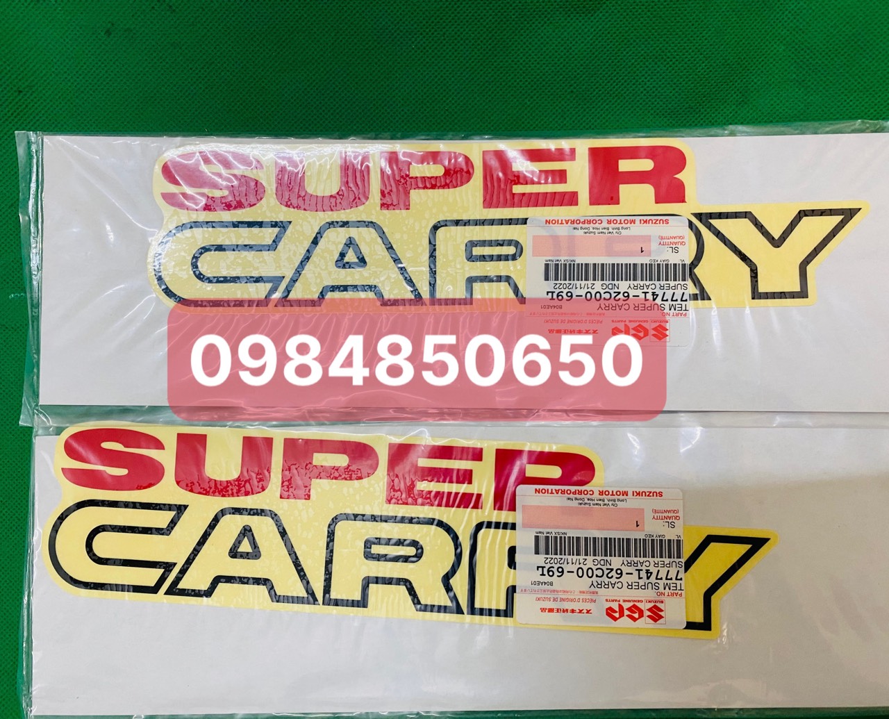 Decal Suzuki Euro 4 chính hãng, tem Super Carry chính hãng