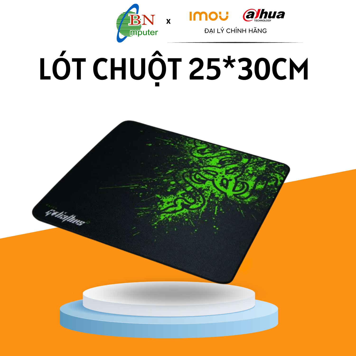 Bàn di chuột Fuhlen hoặc Lazer, kích thước 25-30cm, di êm chuột, độ bền cao