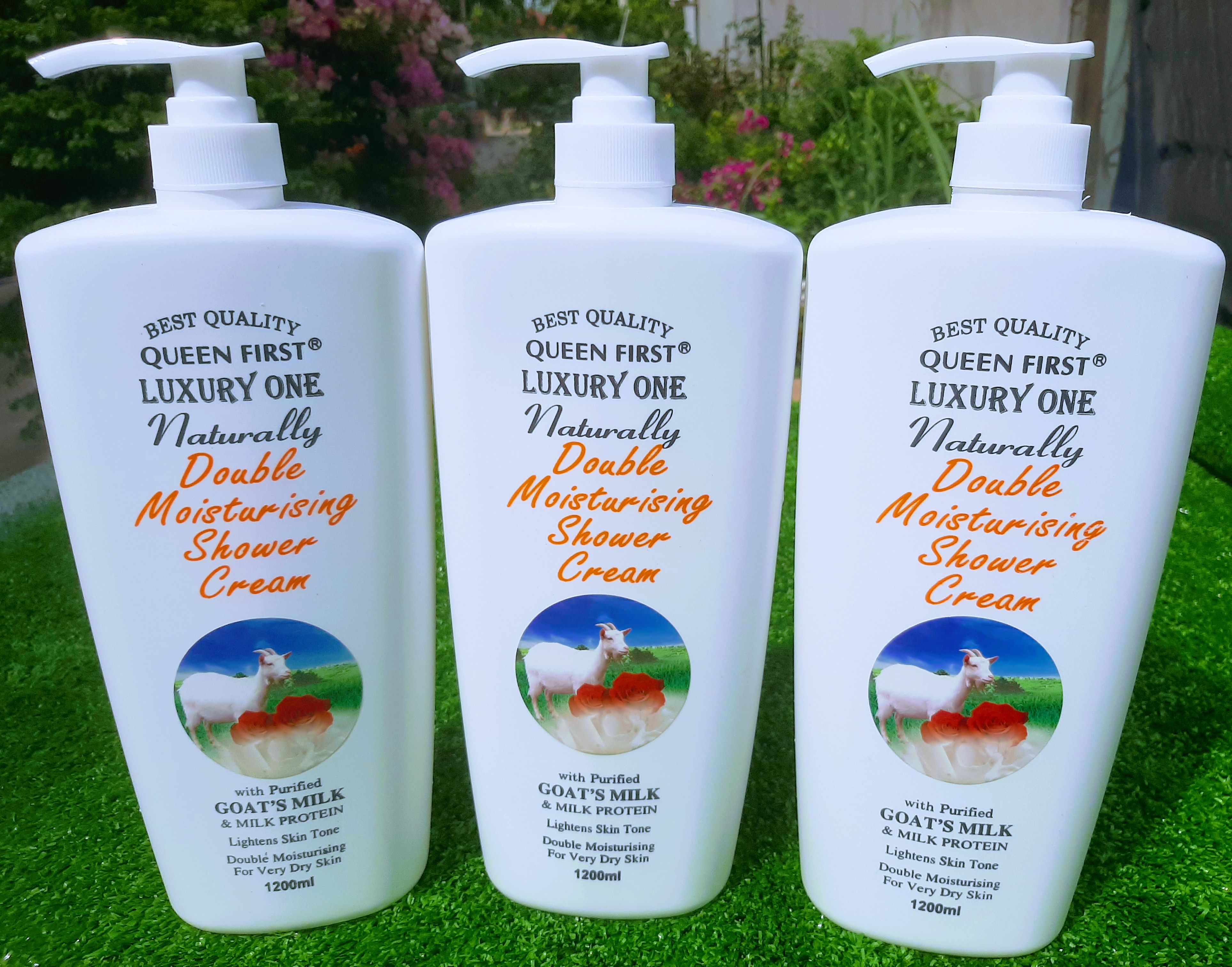 Sữa tắm trắng dê luxury one dung tích 1200ml nhiều vitamin