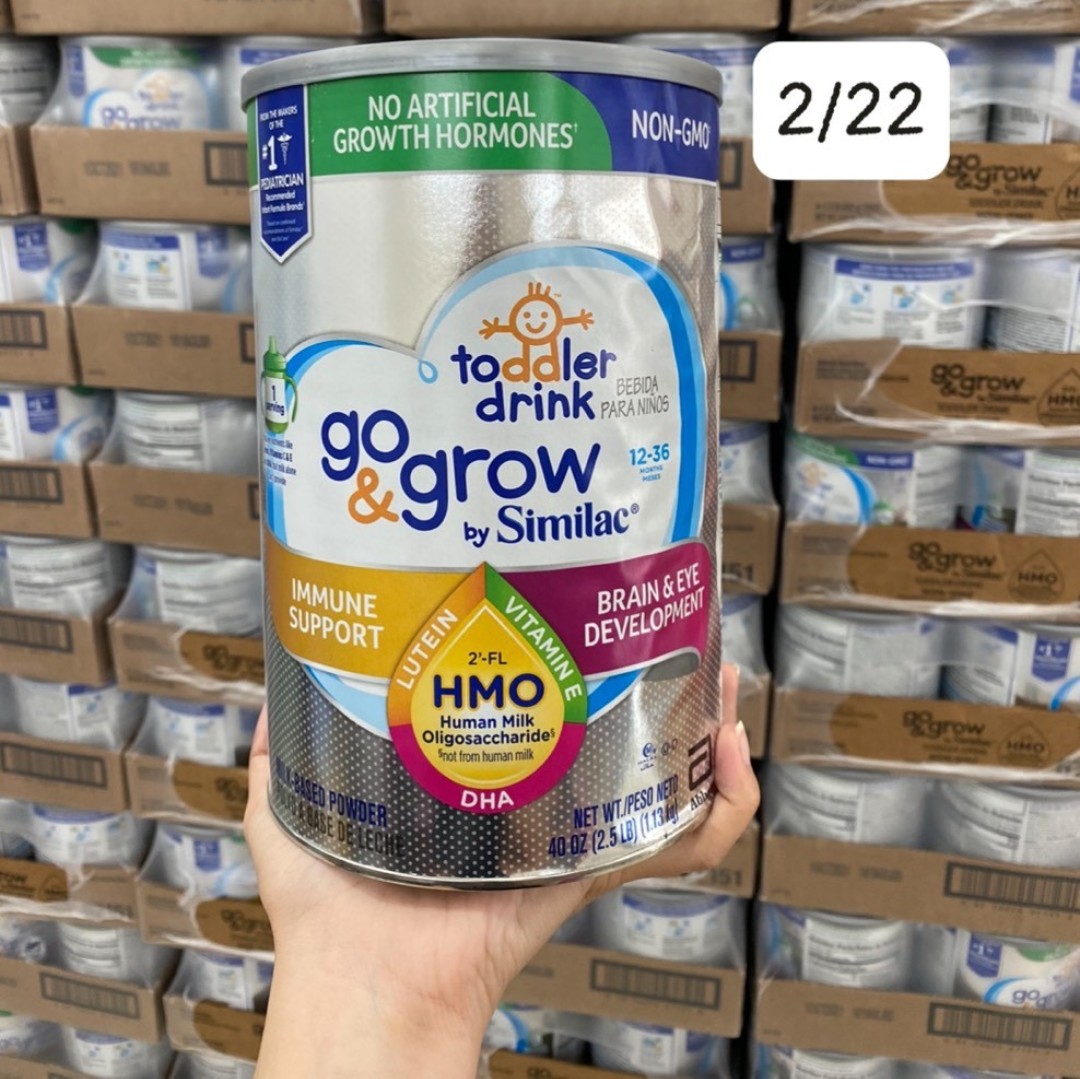 Sữa bột similac go&grow toddler drink cho bé từ 12-36 tháng - 1.13kg mỹ date 02/2022