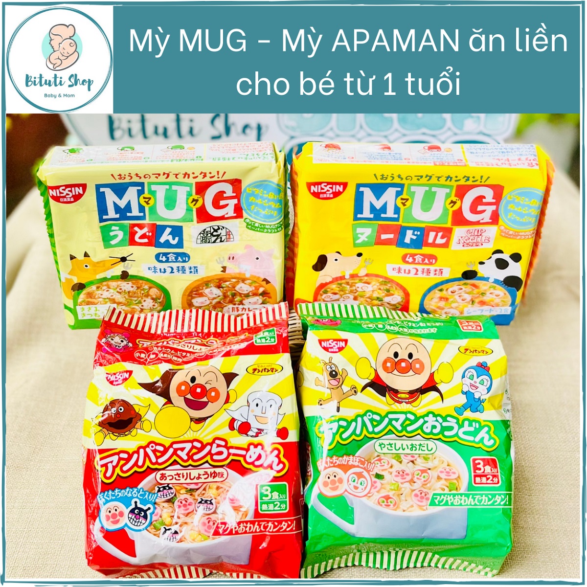 Mì mug - mì chú hề ăn liền cho bé từ 1 tuổi