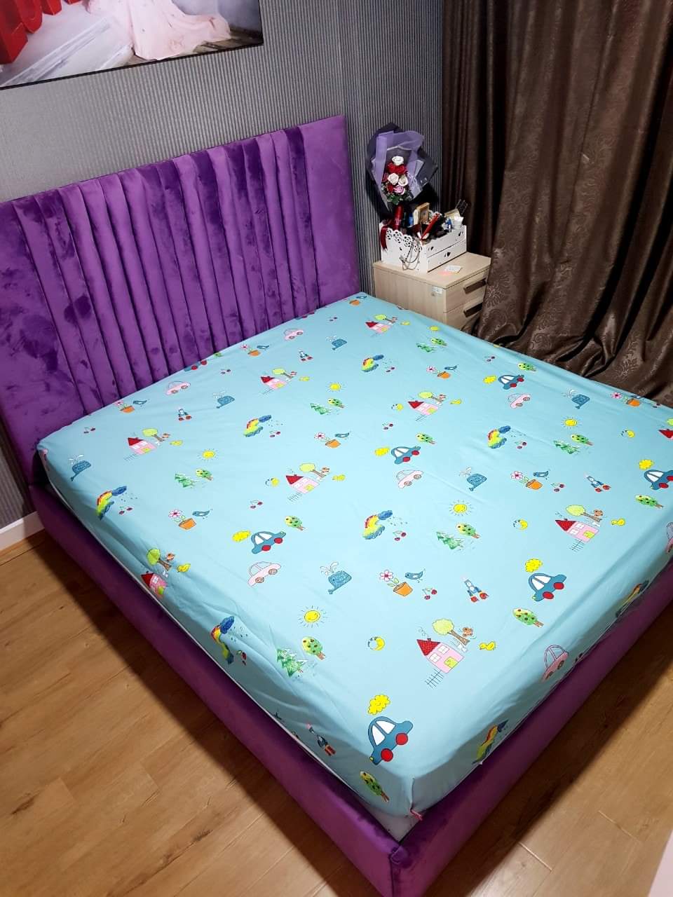 [HCM]GA CHỐNG THẤM COTTON CAO CẤP CHO BÉ 1m4 x2m ( GIAO MÀU NGẪU NHIÊN)